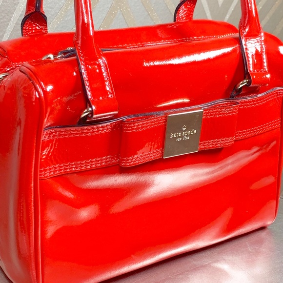 Kate Spade Candy Apple Red Patent Leather Bag - Picture 2 of 8